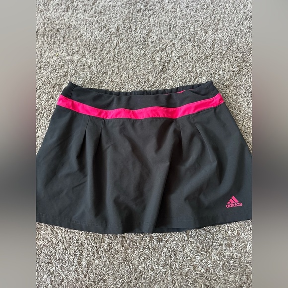 ADIDAS Women’s Black & Pink Tennis Athletic Pull On Skort Size Medium - Picture 2 of 10